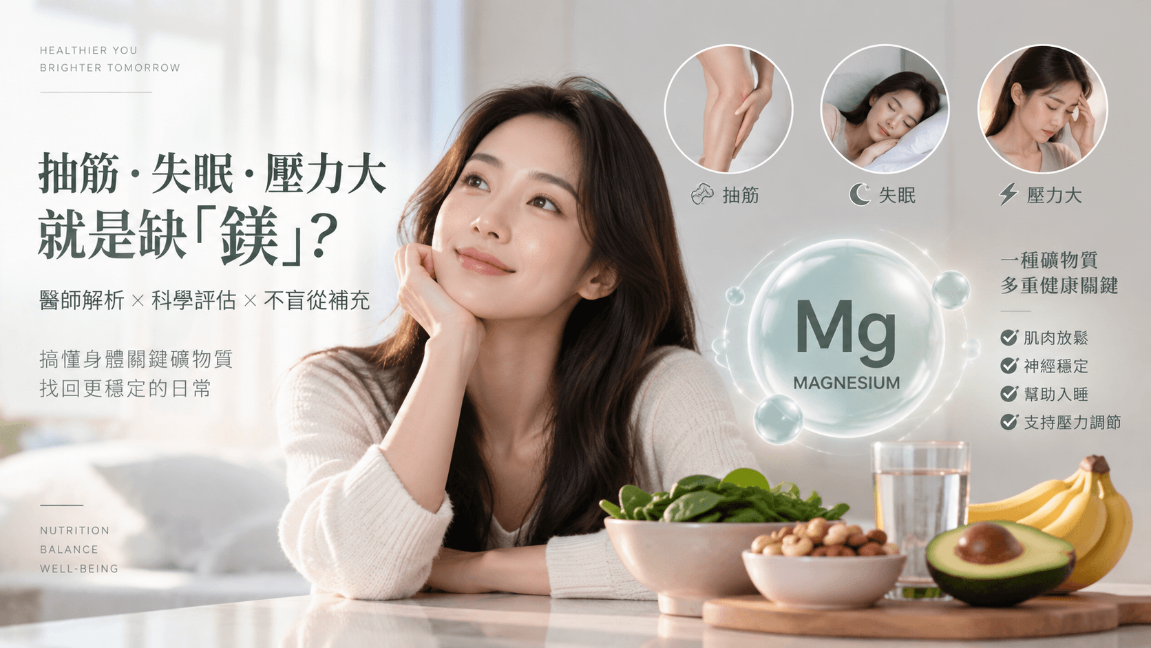【醫師解析】抽筋失眠就是缺「鎂」？搞懂身體關鍵礦物質，教你科學評估不盲從！